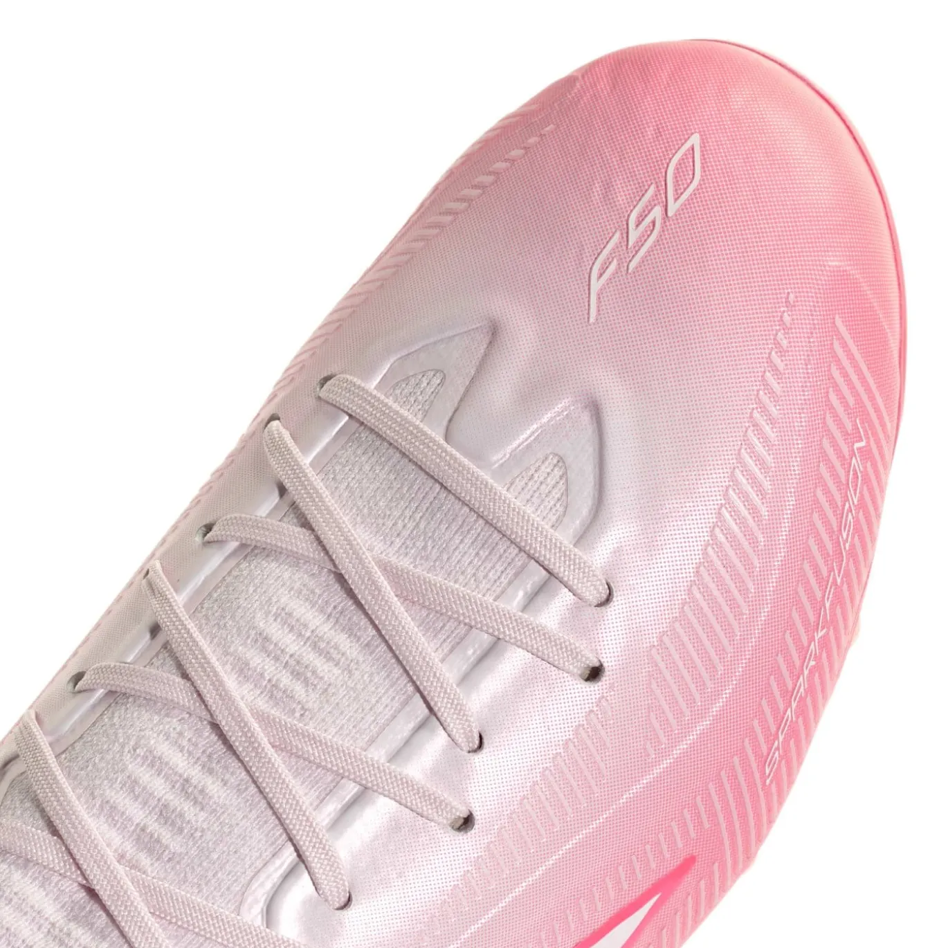 adidas F50 Sparkfusion Elite Mid Gras Voetbalschoenen (FG) Dames Roze Wit