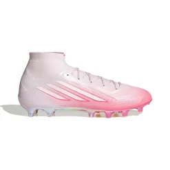 adidas F50 Sparkfusion Elite Mid Gras Voetbalschoenen (FG) Dames Roze Wit