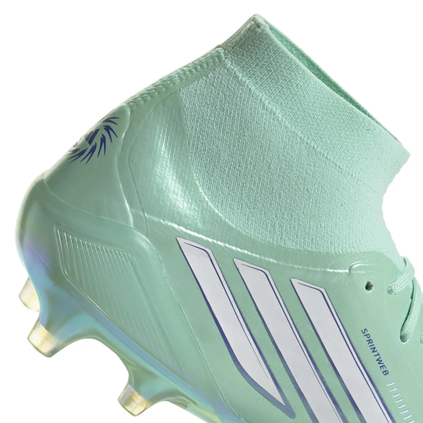 adidas F50 Sparkfusion Elite Mid Gras / Kunstgras Voetbalschoenen (MG) Dames Mintgroen Wit Blauw