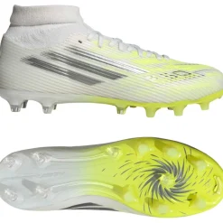 adidas F50 Sparkfusion League Gras / Kunstgras Voetbalschoenen (MG) Dames Wit Grijs Neongeel