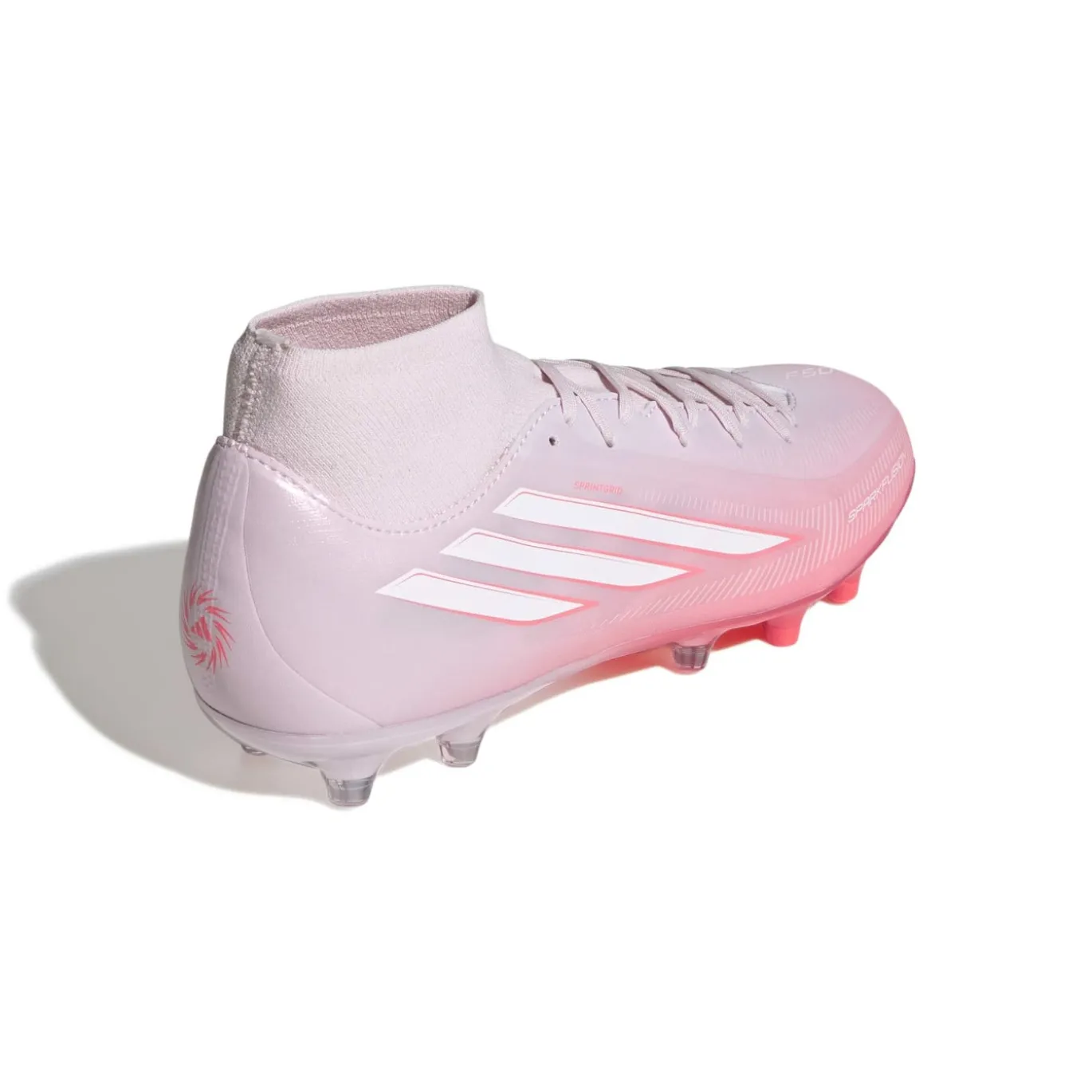 adidas F50 Sparkfusion League Gras / Kunstgras Voetbalschoenen (MG) Dames Roze Wit