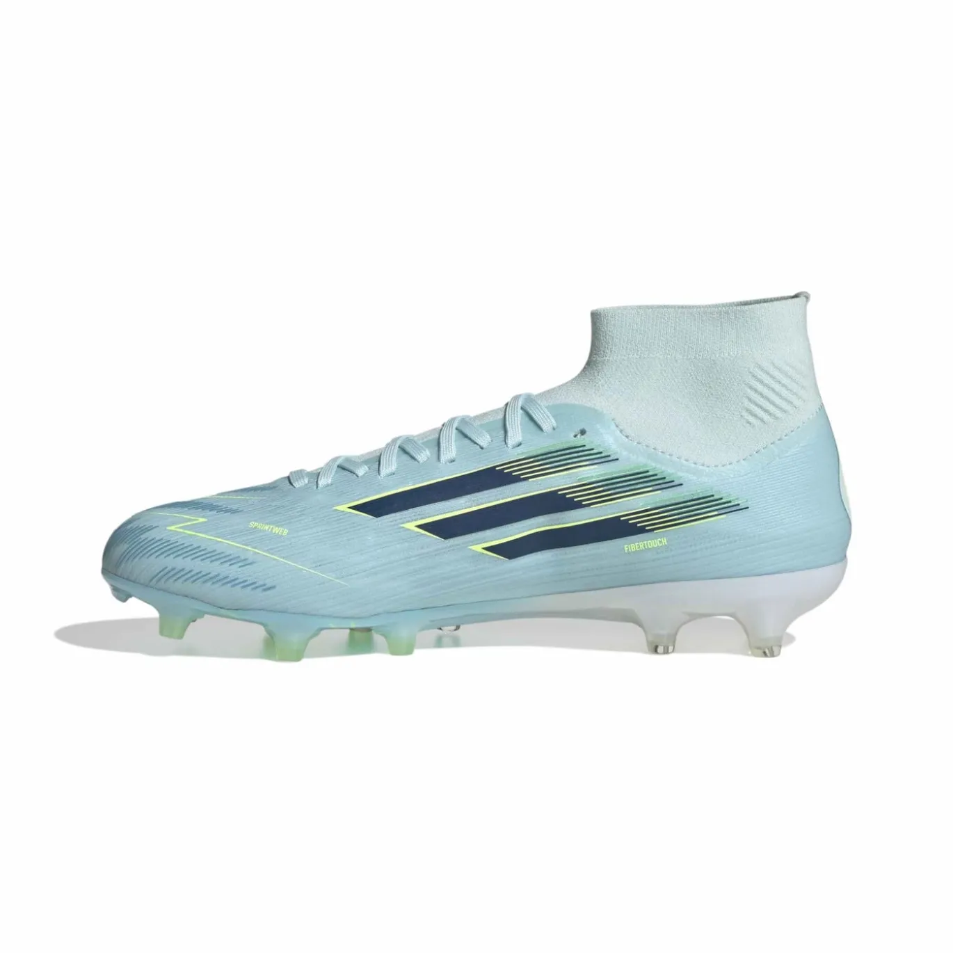 adidas F50 Sparkfusion Pro Gras / Kunstgras Voetbalschoenen (MG) Dames Lichtblauw Donkerblauw Neongeel