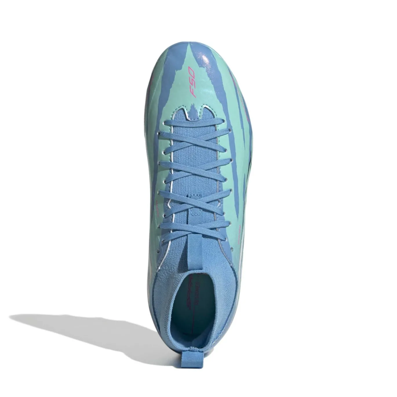 adidas F50 Sparkfusion Trinity League Gras / Kunstgras Voetbalschoenen (MG) Kids Blauw Felblauw Felroze