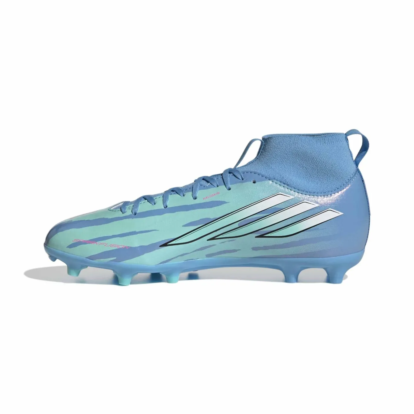 adidas F50 Sparkfusion Trinity League Gras / Kunstgras Voetbalschoenen (MG) Kids Blauw Felblauw Felroze