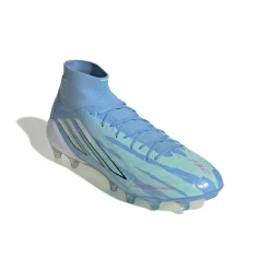 adidas F50 Sparkfusion Trinity Elite Gras / Kunstgras Voetbalschoenen (MG) Dames Blauw Felblauw Felroze