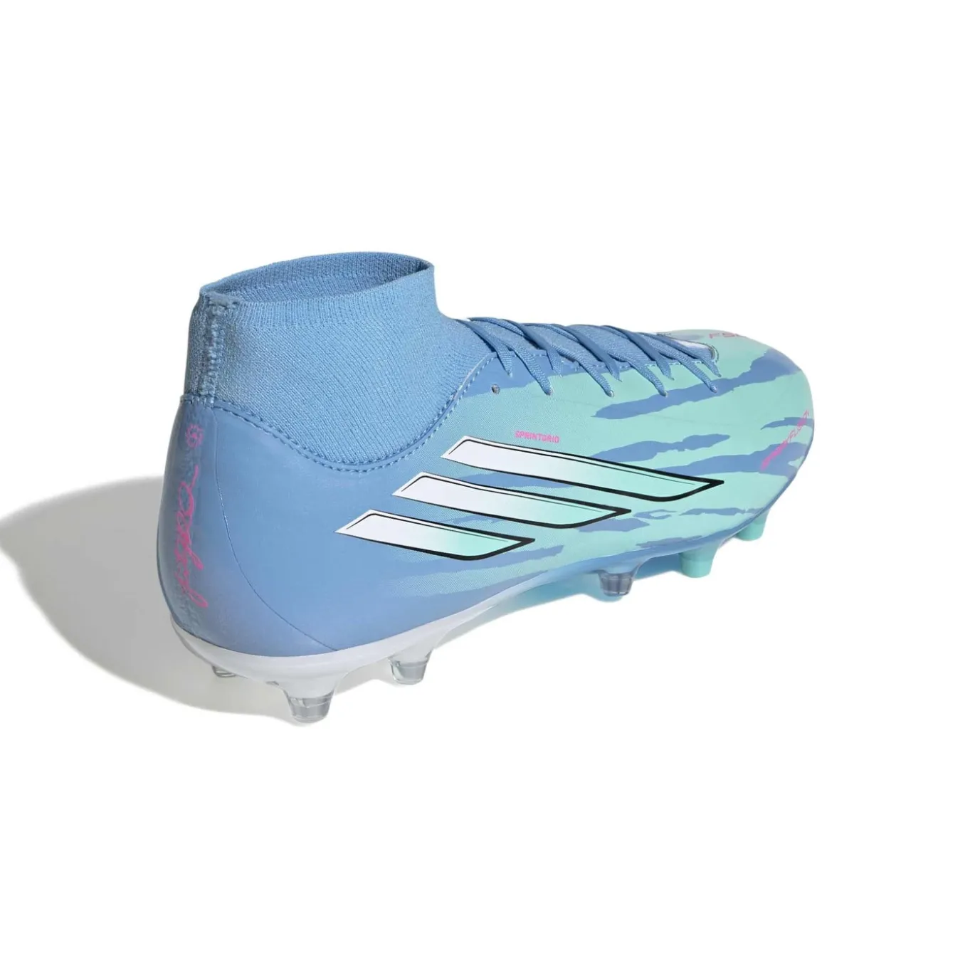 adidas F50 Sparkfusion Trinity League Gras / Kunstgras Voetbalschoenen (MG) Dames Blauw Felblauw Felroze