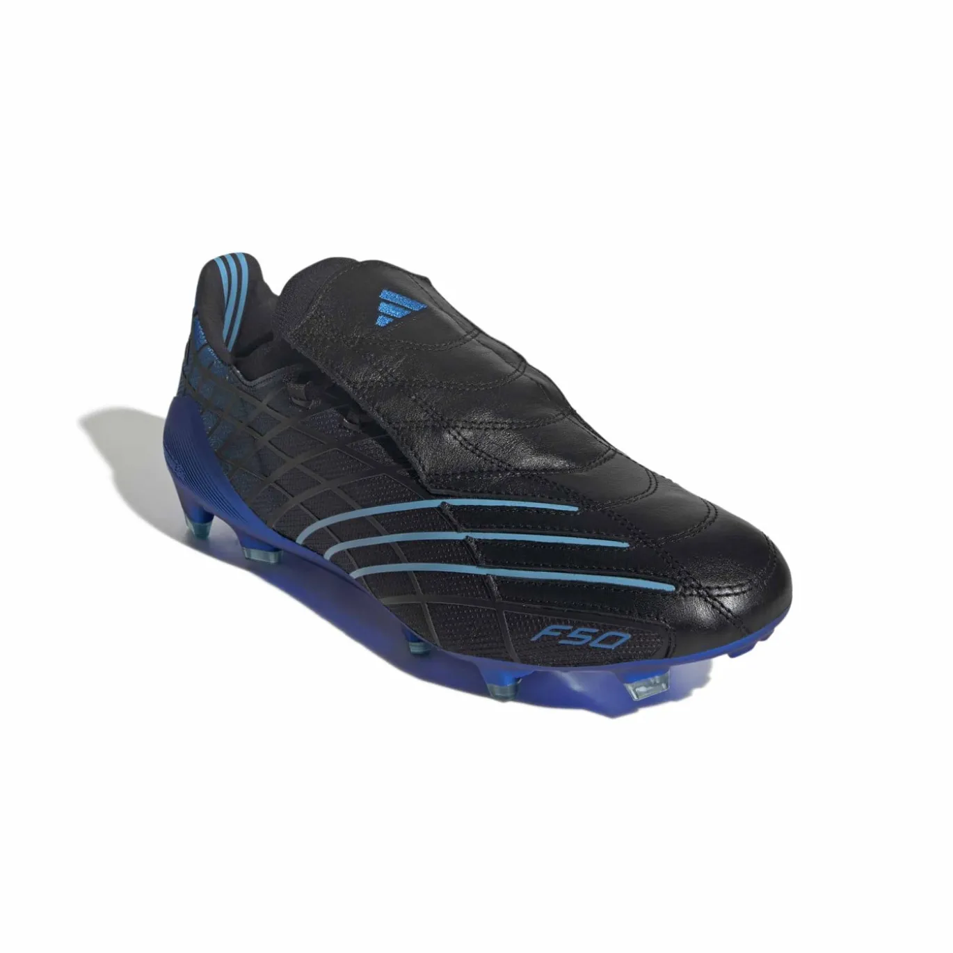 adidas F50 Spider Elite Gras Voetbalschoenen (FG) Zwart Blauw