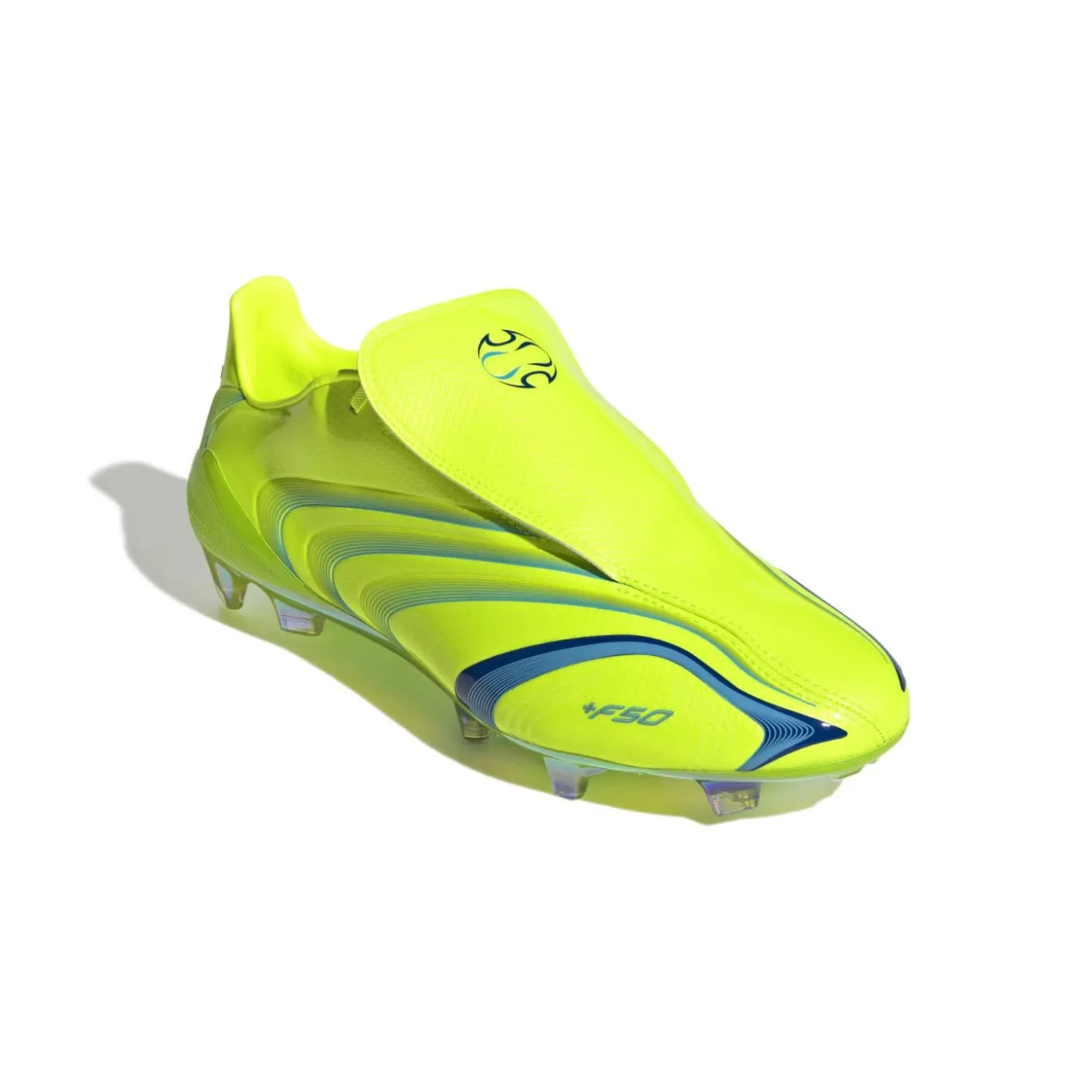 adidas F50 Tunit Elite Gras Voetbalschoenen (FG) Lucid Lemon Blauw