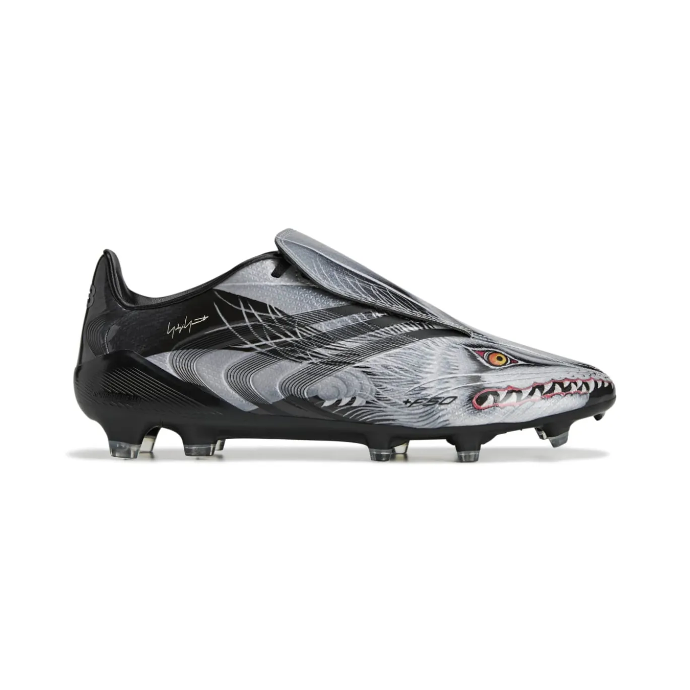 adidas F50 Tunit Y-3 Elite Gras Voetbalschoenen (FG) Zwart Zilvergrijs