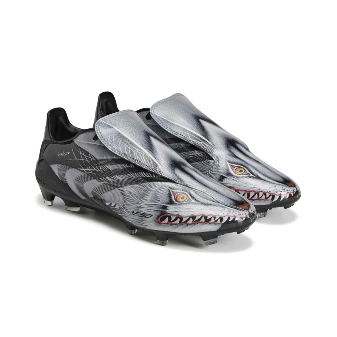 adidas F50 Tunit Y-3 Elite Gras Voetbalschoenen (FG) Zwart Zilvergrijs
