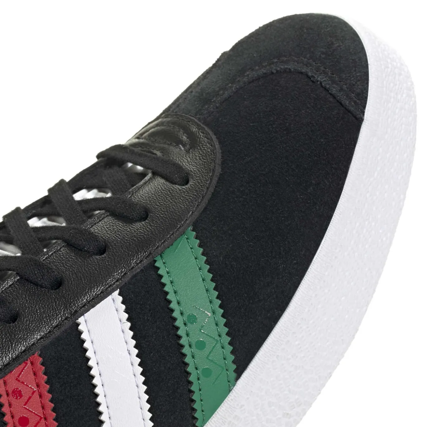 adidas Gazelle Mexico Sneakers Zwart Wit Rood Groen