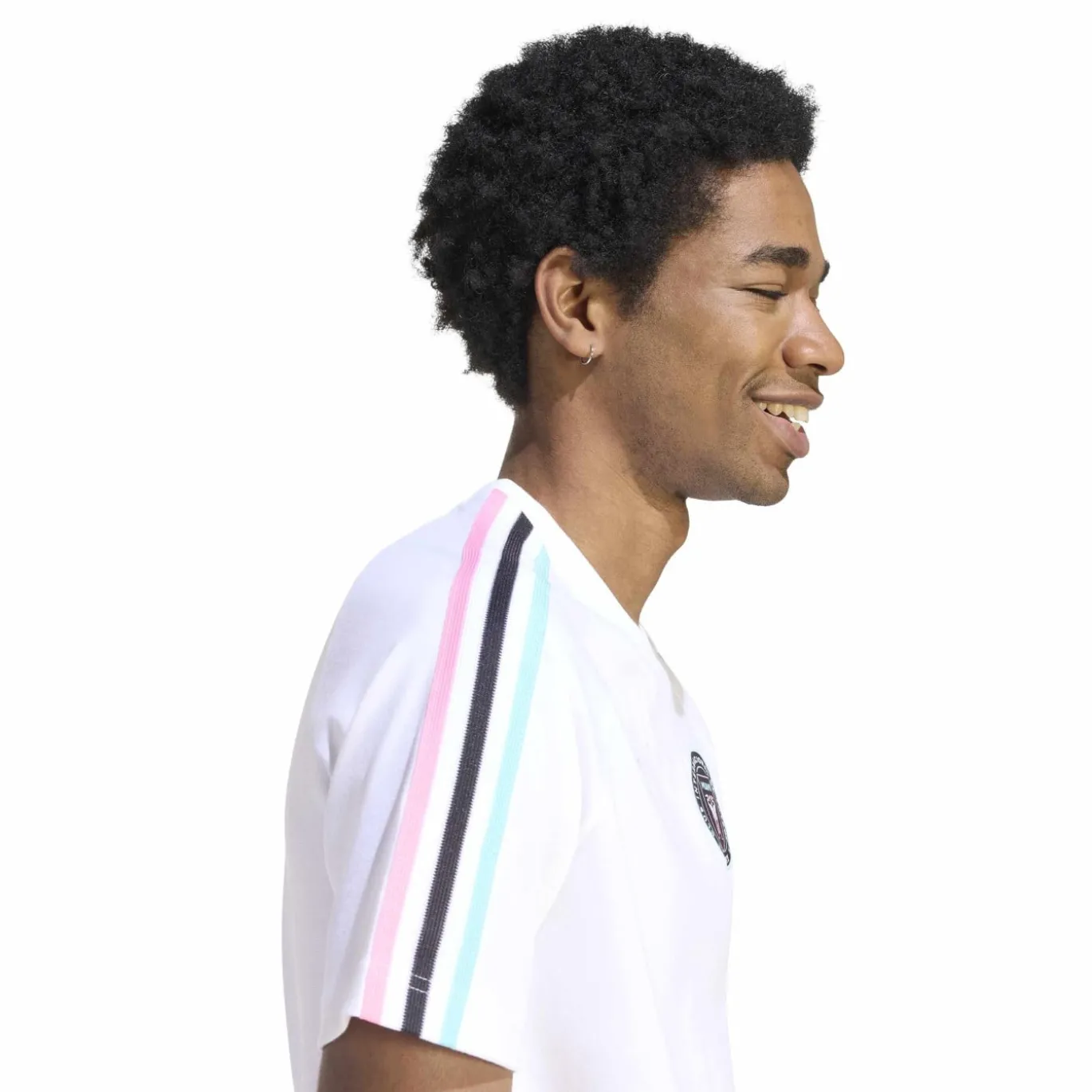 adidas Inter Miami CF Originals T-Shirt Wit Zwart Lichtblauw Roze