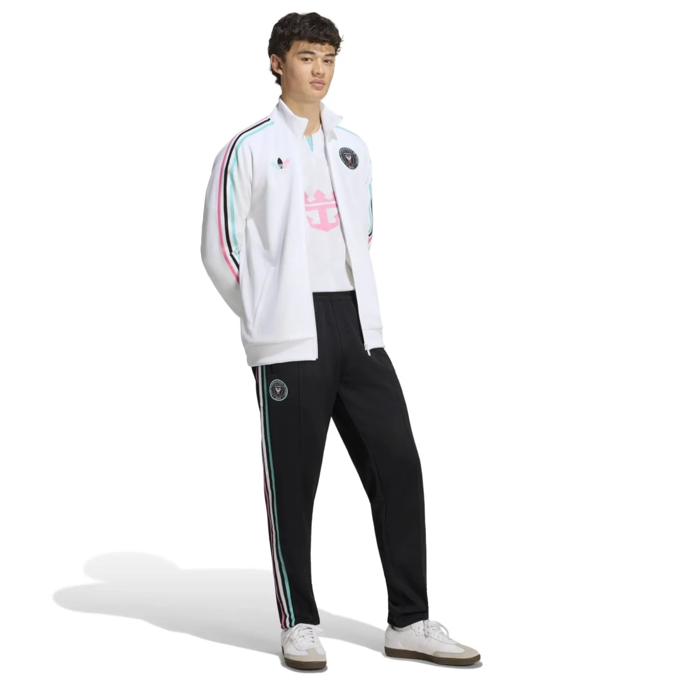 adidas Inter Miami CF Originals Trainingspak Full-Zip Wit Zwart