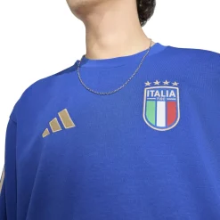 adidas Italië DNA Crew Sweater 2026-2028 Blauw Goud