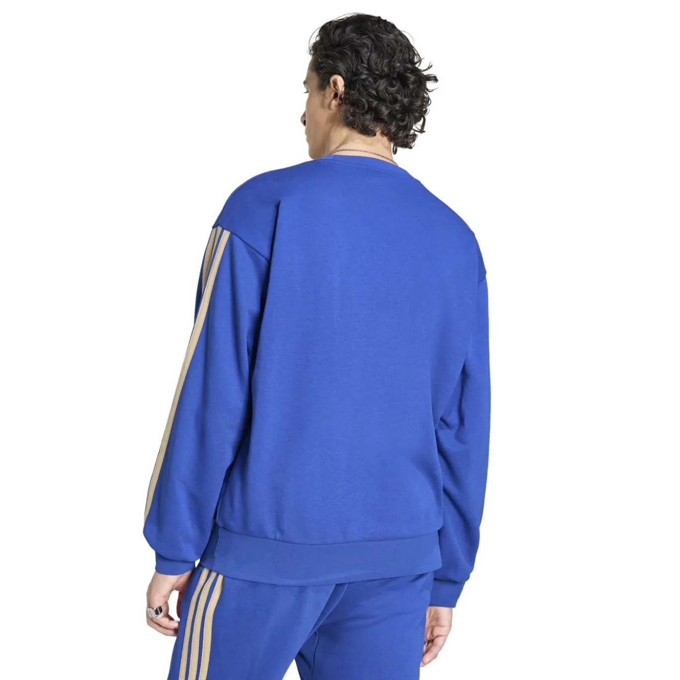 adidas Italië DNA Crew Trainingspak 2026-2028 Blauw Goud