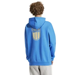 adidas Italië DNA Hoodie 2024-2026 Blauw Goud