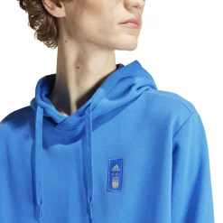 adidas Italië DNA Hoodie 2024-2026 Blauw Goud