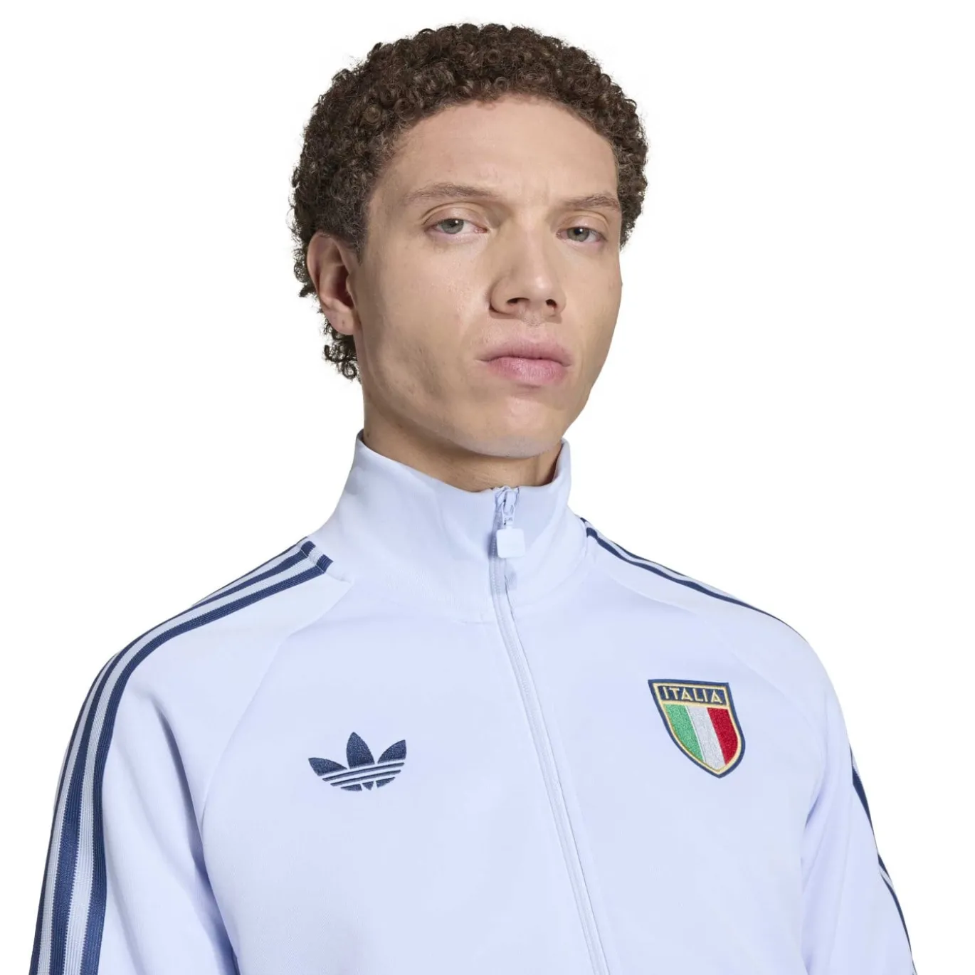 adidas Italië Originals Trainingsjack Lichtblauw Blauw