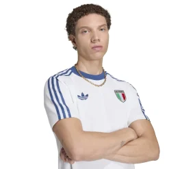 adidas Italiƫ Originals T-Shirt Wit Blauw