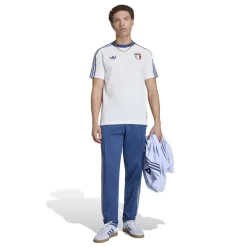 adidas Italië Originals T-Shirt Wit Blauw