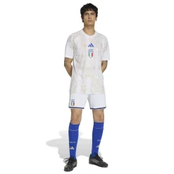 adidas Italië Pre-Match Trainingsshirt 2026-2028 Wit Goud Blauw