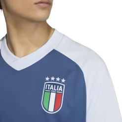 adidas Italië Pre-Match Trainingsshirt 2026-2028 Blauw Wit