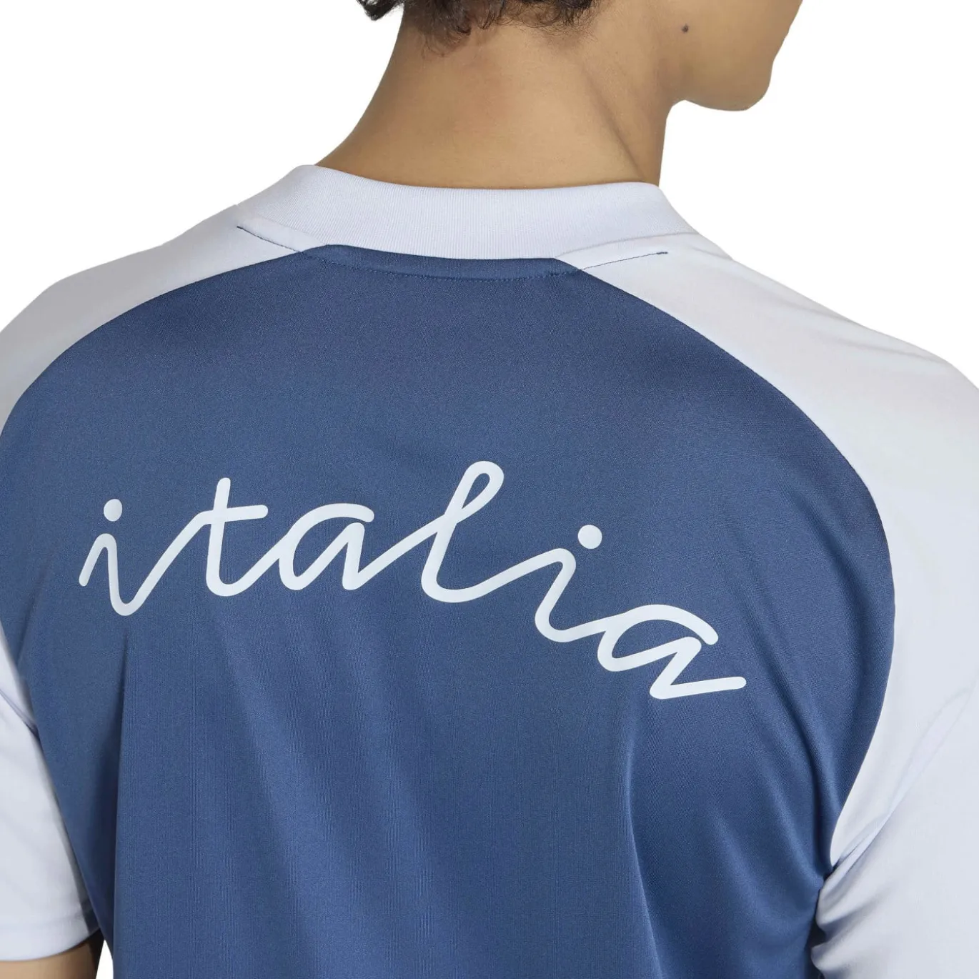 adidas Italië Pre-Match Trainingsshirt 2026-2028 Blauw Wit