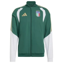 adidas Italië Presentatie Trainingspak Full-Zip 2026-2028 Groen Wit Goud