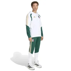 adidas Italië Sweat Hoodie 2026-2028 Wit Groen Goud