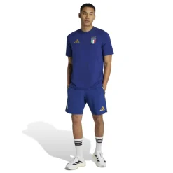 adidas Italië Tiro Travel Broekje 2026-2028 Blauw Goud