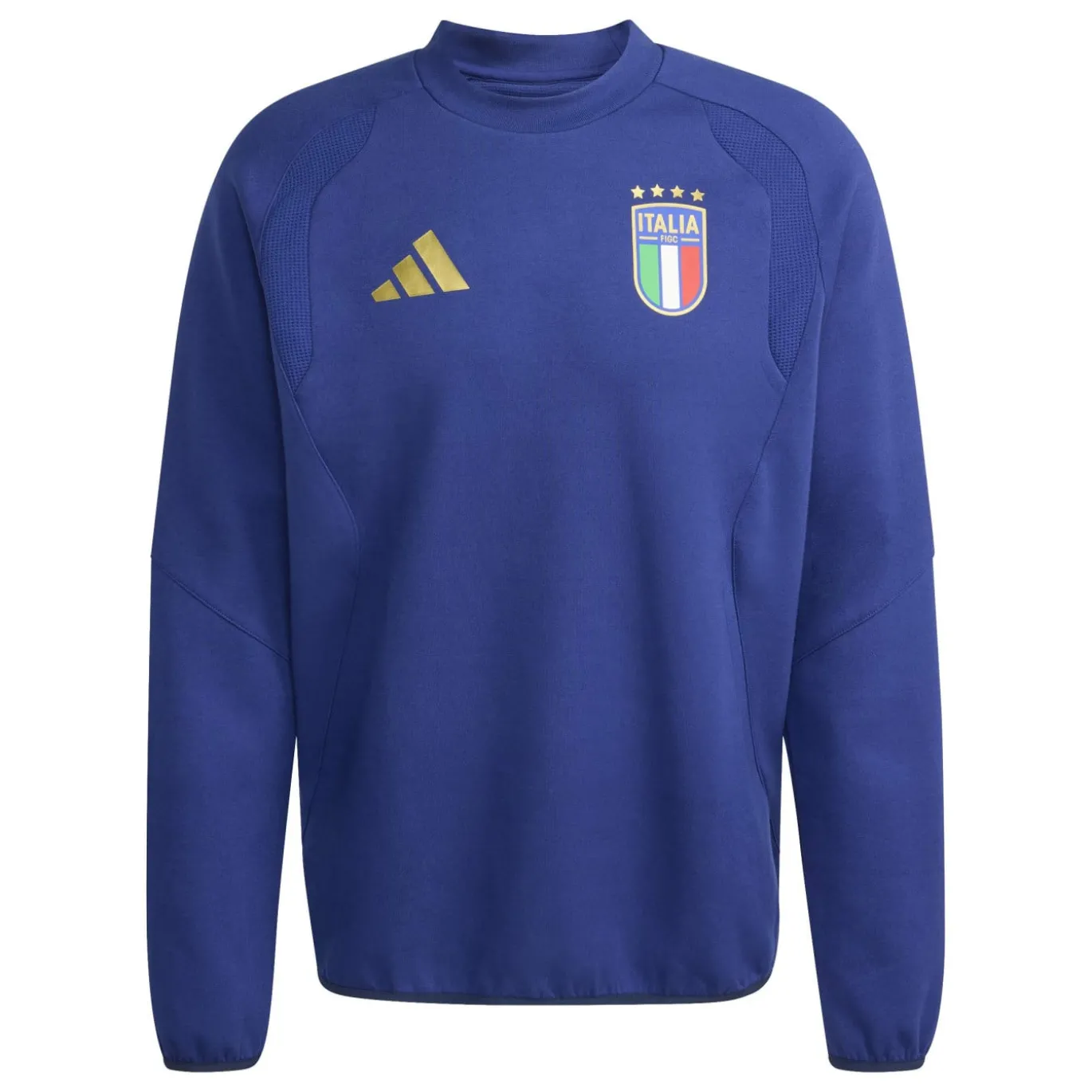 adidas Italië Tiro Travel Crew Sweater 2026-2028 Blauw Goud