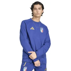adidas Italië Tiro Travel Crew Trainingspak 2026-2028 Blauw Goud