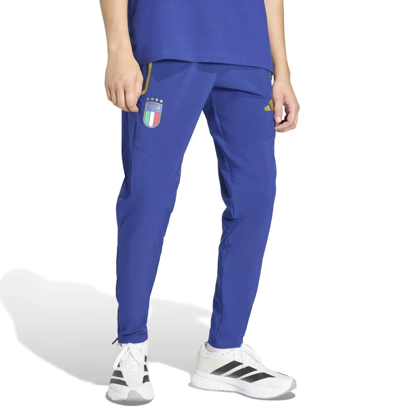 adidas Italië Tiro Travel Trainingspak Full-Zip 2026-2028 Blauw Goud