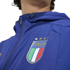 adidas Italië Tiro Travel Trainingspak Full-Zip 2026-2028 Blauw Goud