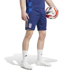 adidas Italië Trainingsbroekje 2024-2026 Donkerblauw Blauw Goud