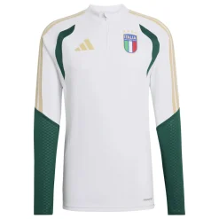 adidas Italië Trainingstrui 1/4-Zip 2026-2028 Wit Groen Goud