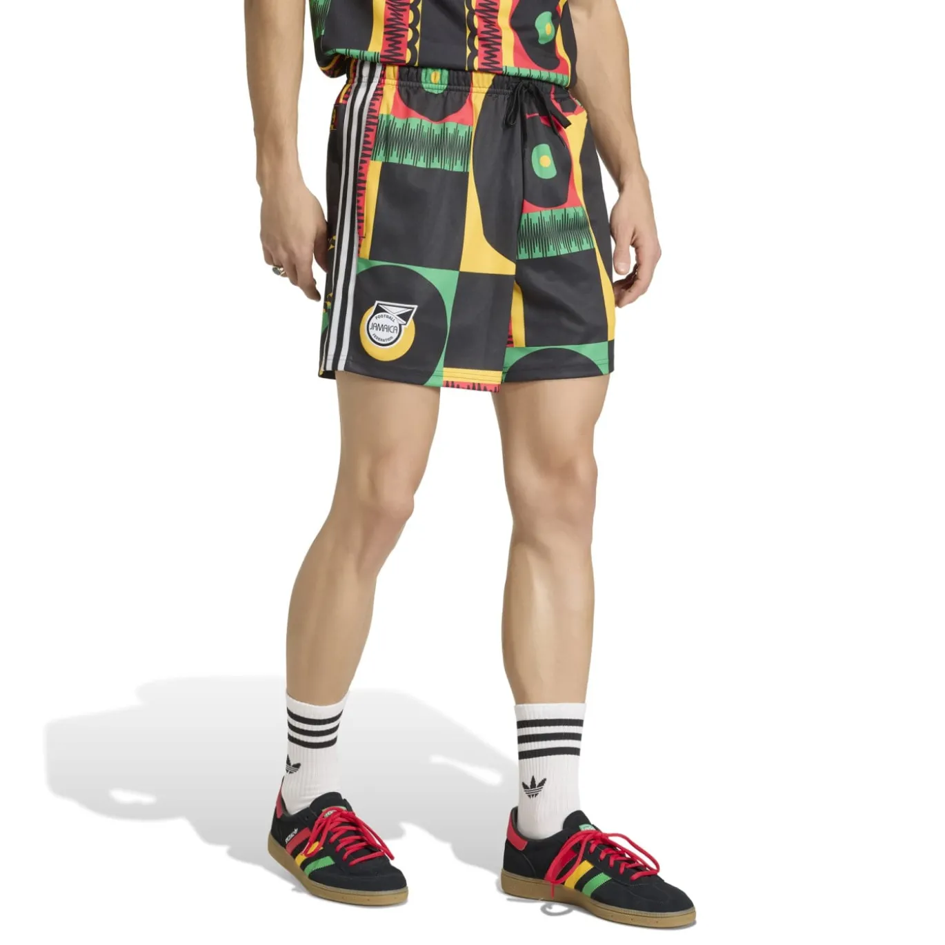 adidas Jamaica x Bob Marley Originals Broekje Zwart Wit Multicolor