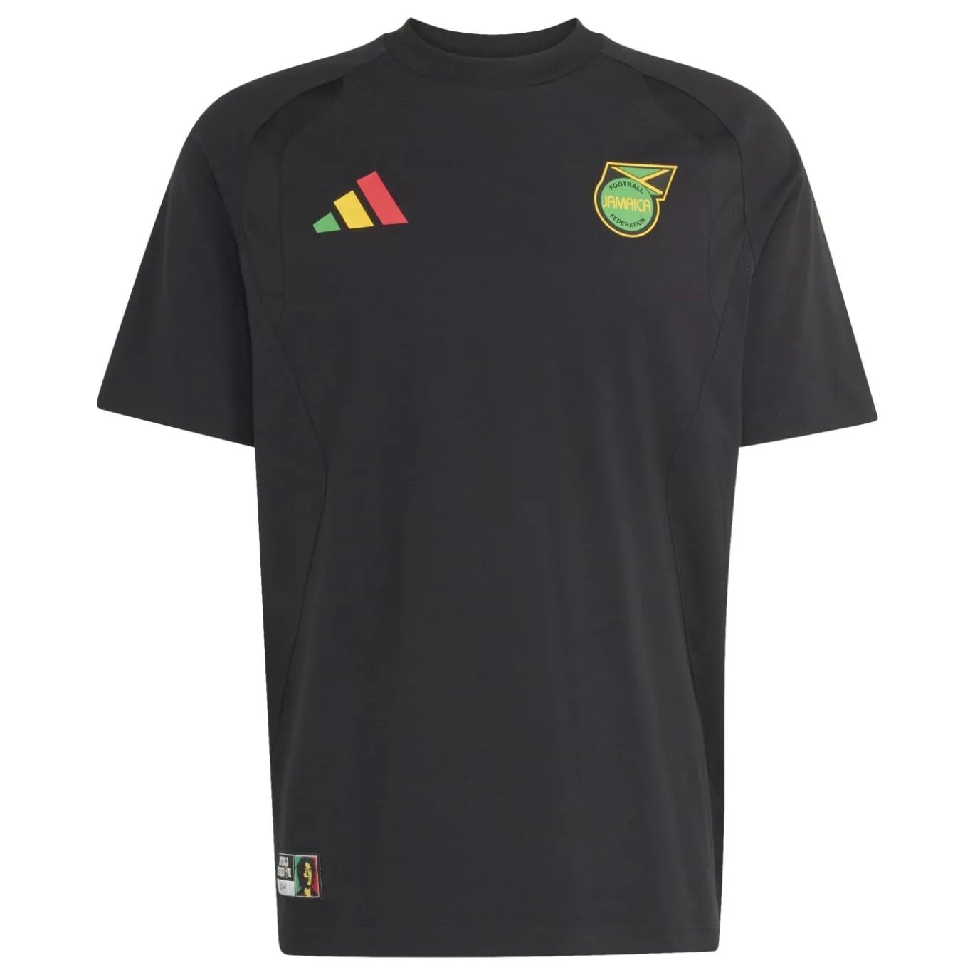 adidas Jamaica x Bob Marley Tiro Travel T-Shirt 2026-2028 Zwart Groen Geel Rood