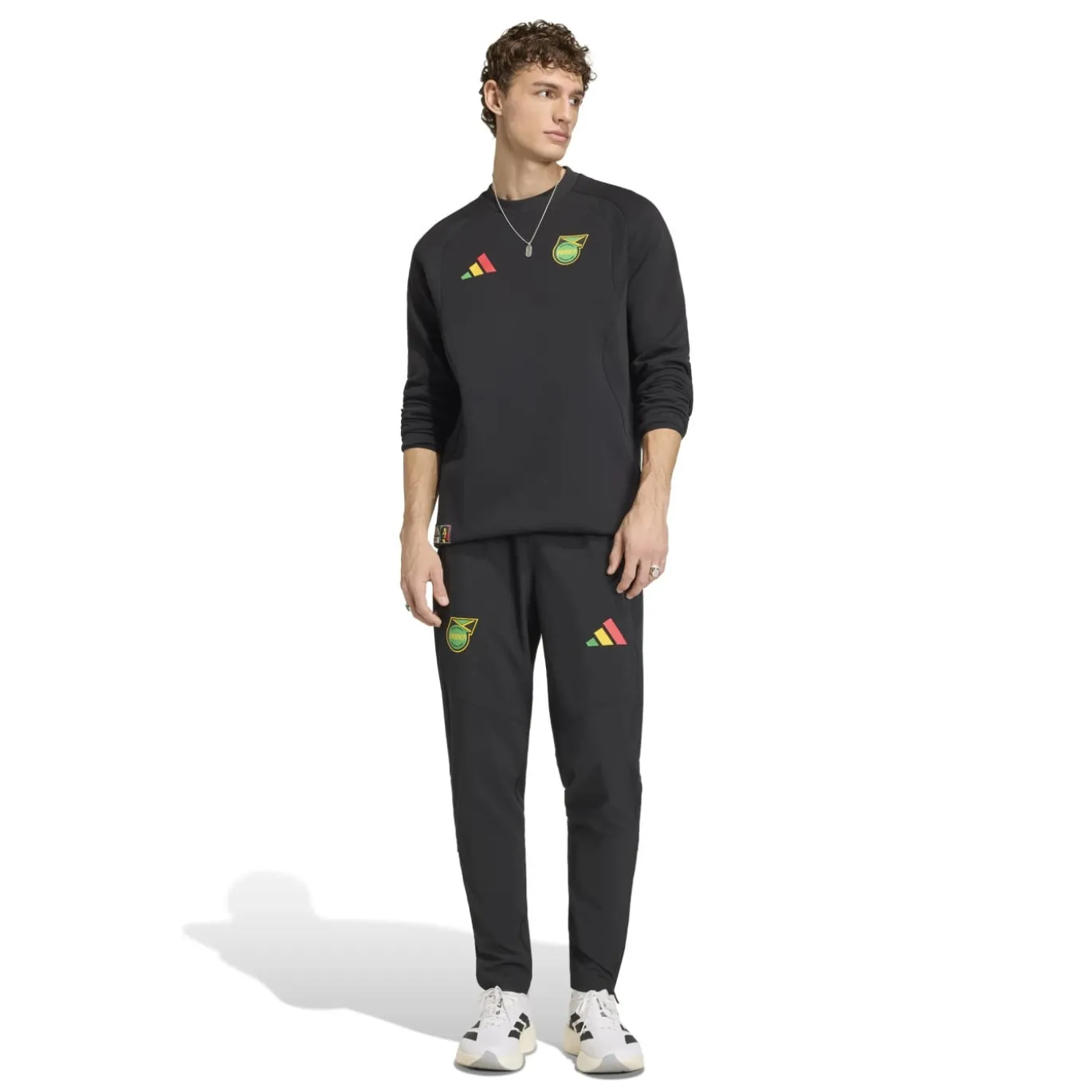 adidas Jamaica x Bob Marley Tiro Travel Crew Sweater 2026-2028 Zwart Groen Geel Rood