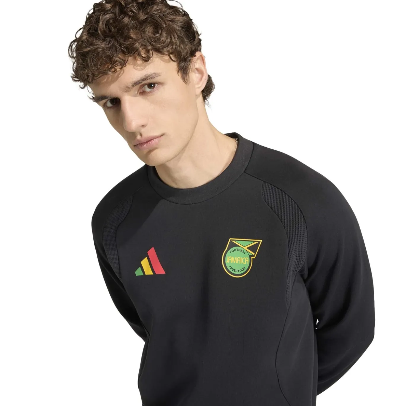 adidas Jamaica x Bob Marley Tiro Travel Crew Sweater 2026-2028 Zwart Groen Geel Rood