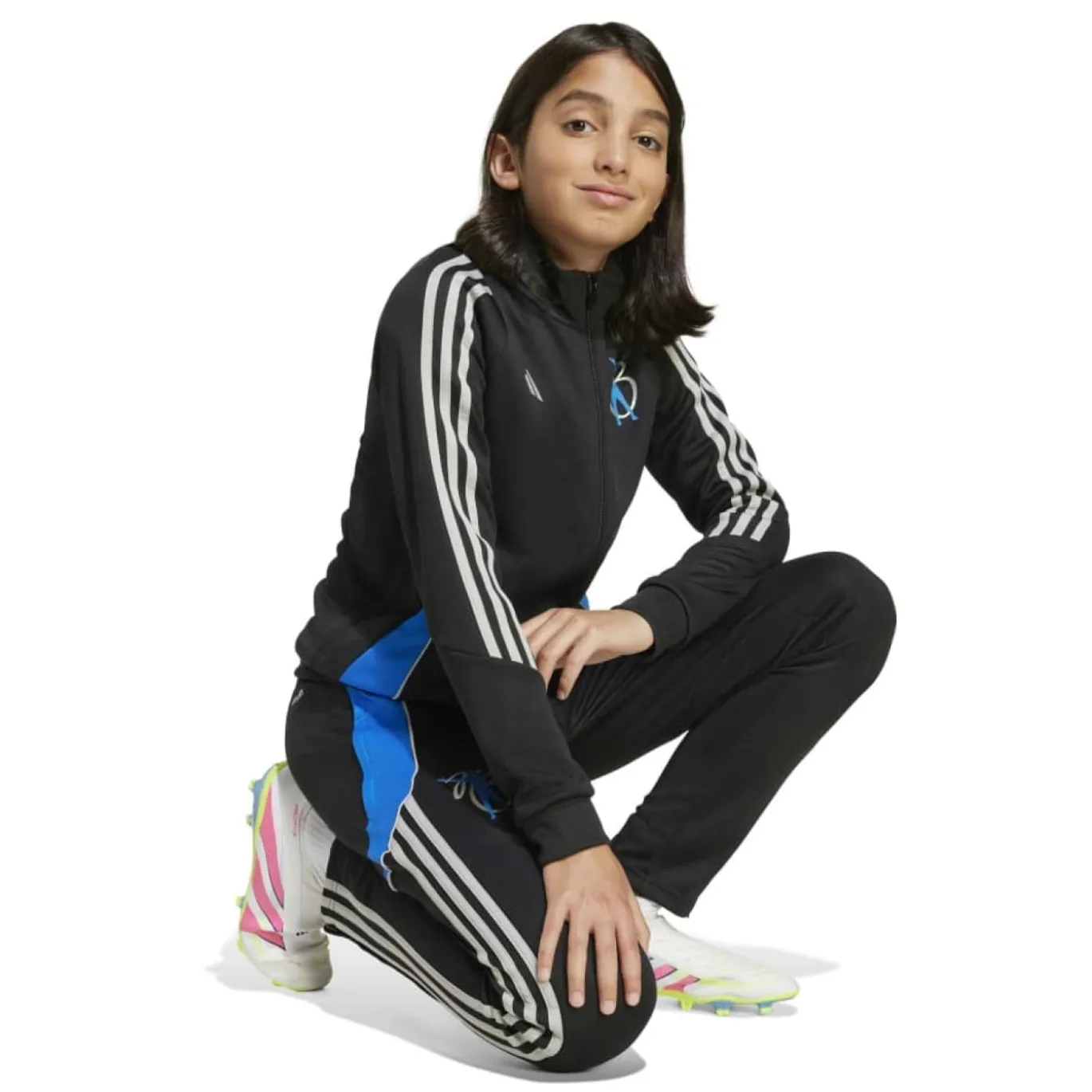 adidas Jude Bellingham Trainingspak Kids Zwart Blauw