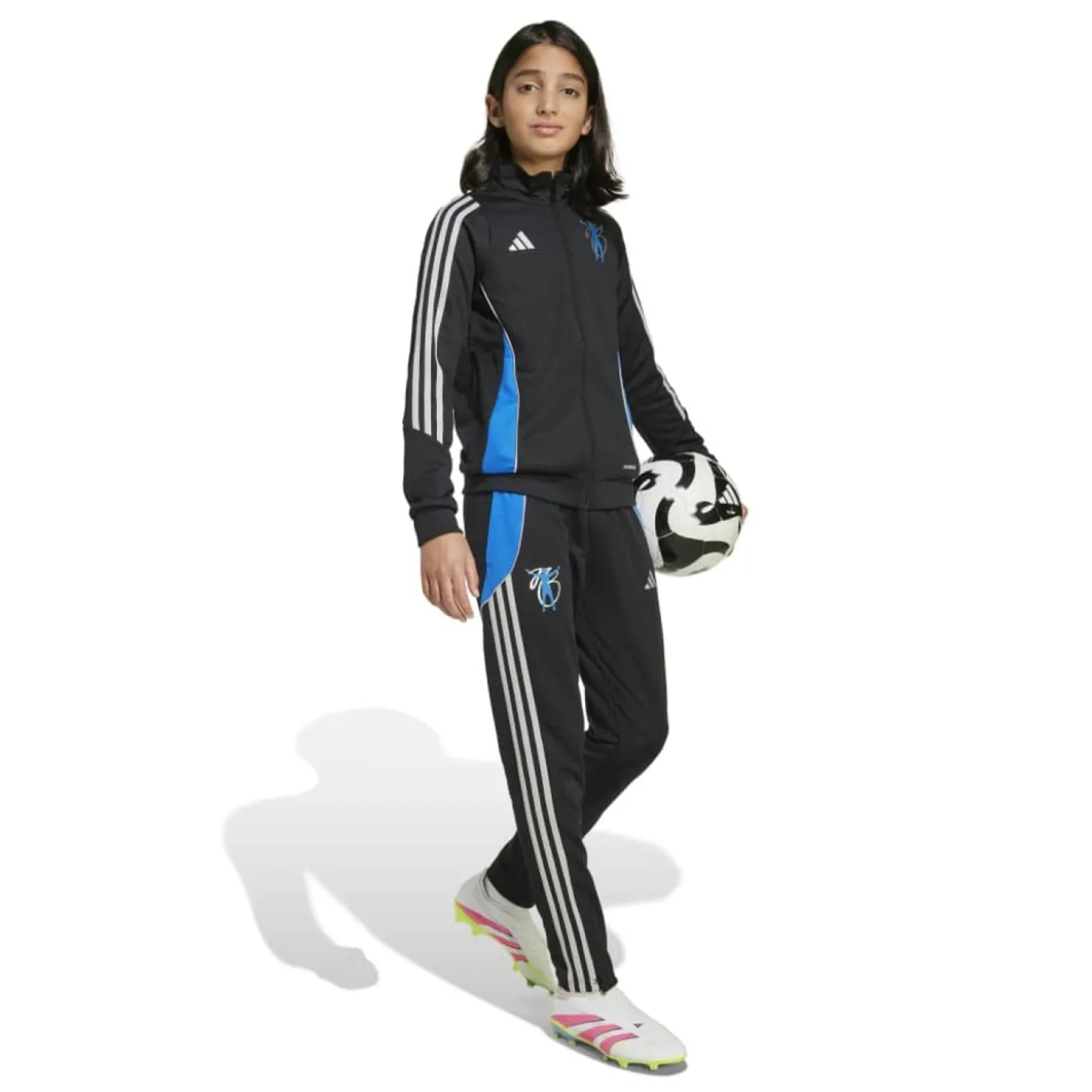 adidas Jude Bellingham Trainingspak Kids Zwart Blauw