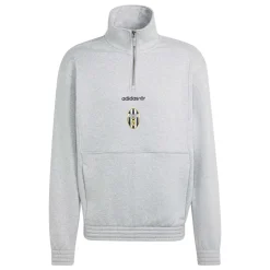 adidas Juventus EQT Trainingspak 1/4-Zip Grijs Zwart Wit