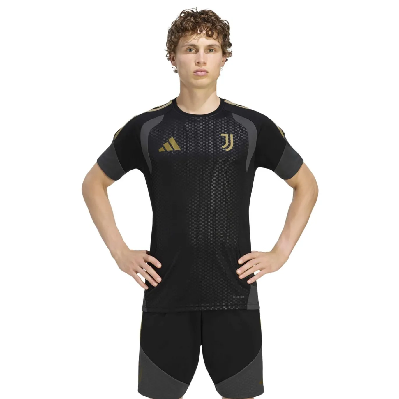 adidas Juventus Europees Trainingsshirt 2026-2027 Zwart Grijs Goud