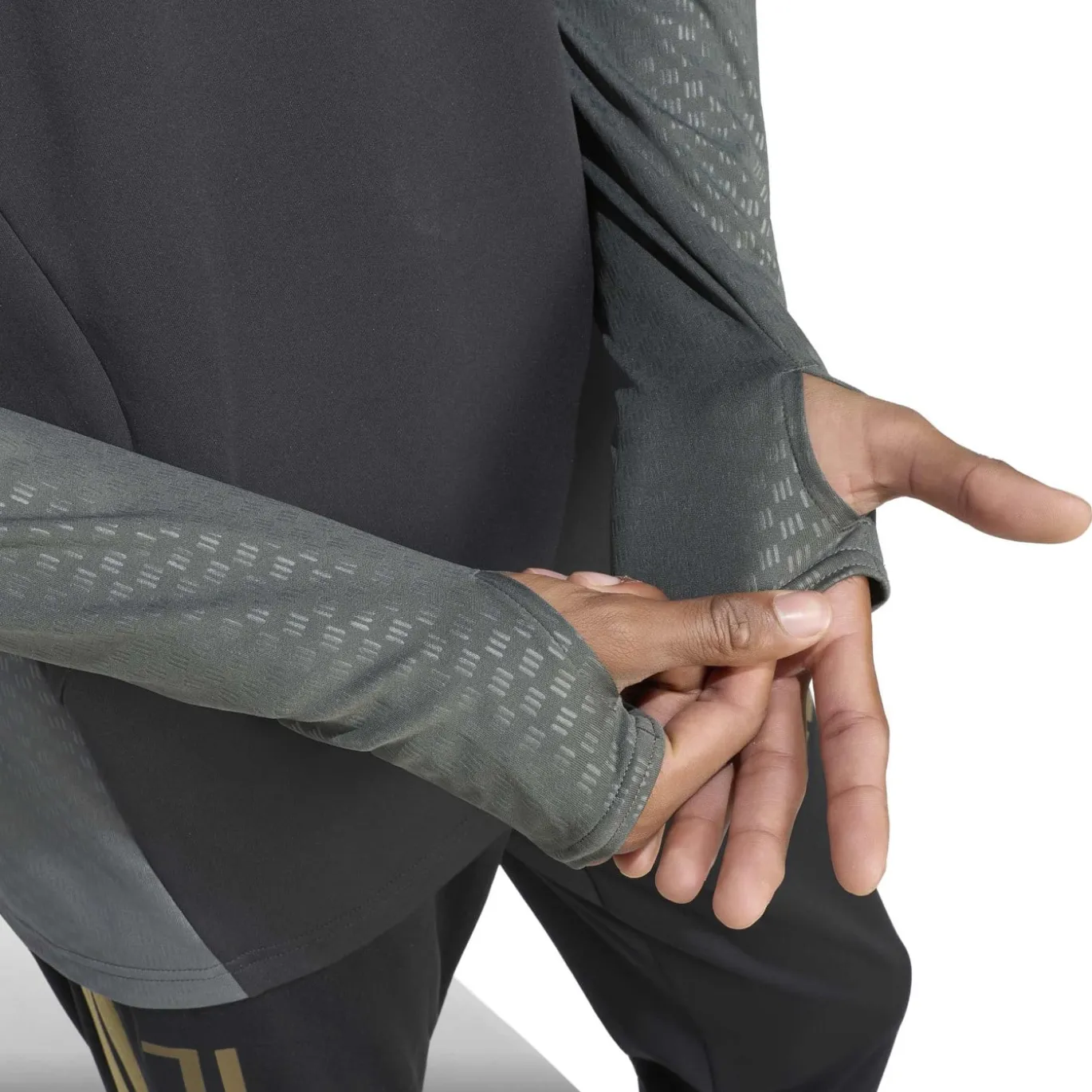 adidas Juventus Europees Trainingspak 1/4-Zip 2026-2027 Zwart Grijs Goud