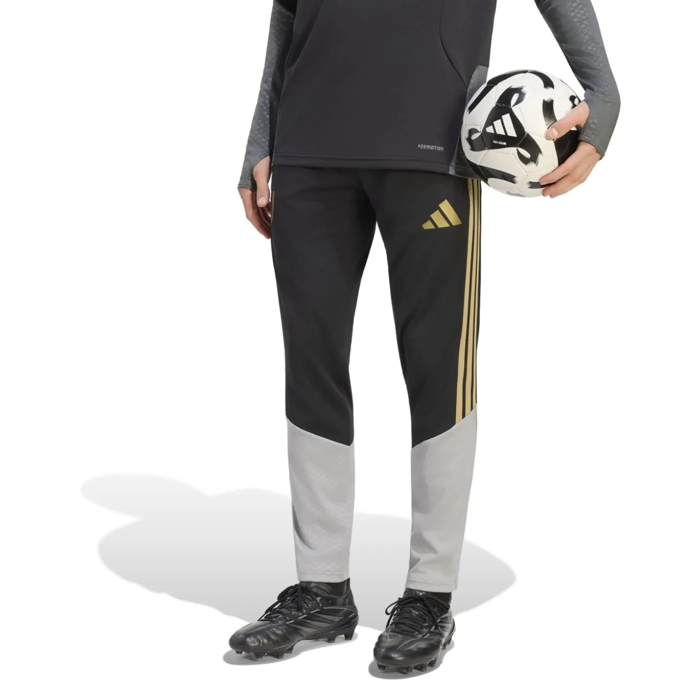 adidas Juventus Europees Trainingspak 1/4-Zip 2026-2027 Zwart Grijs Goud