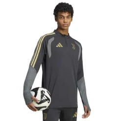 adidas Juventus Europees Trainingspak 1/4-Zip 2026-2027 Zwart Grijs Goud