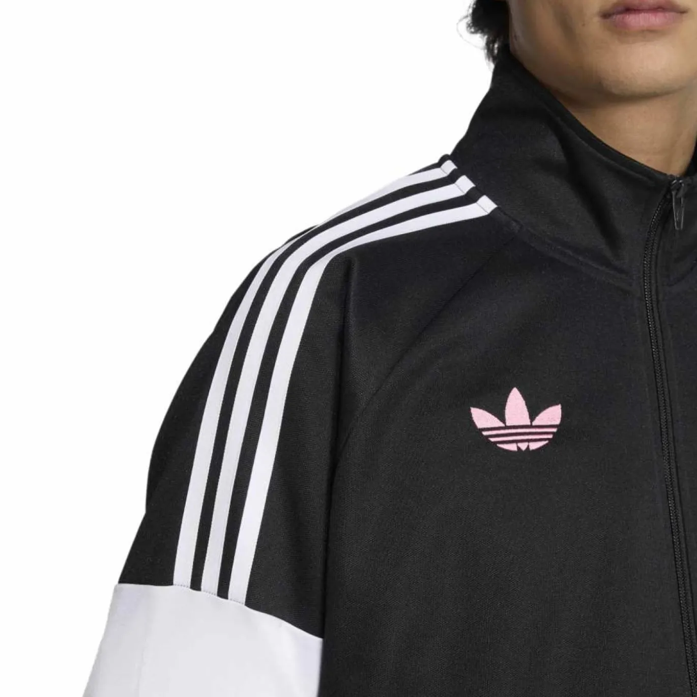 adidas Juventus Lifestyler Trainingspak Full-Zip Zwart Wit Roze