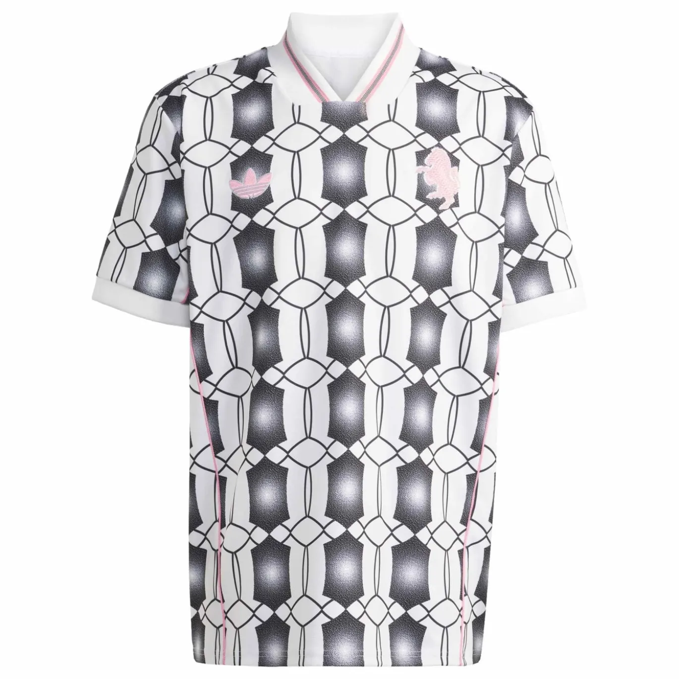 adidas Juventus Lifestyler T-Shirt Wit Zwart Roze