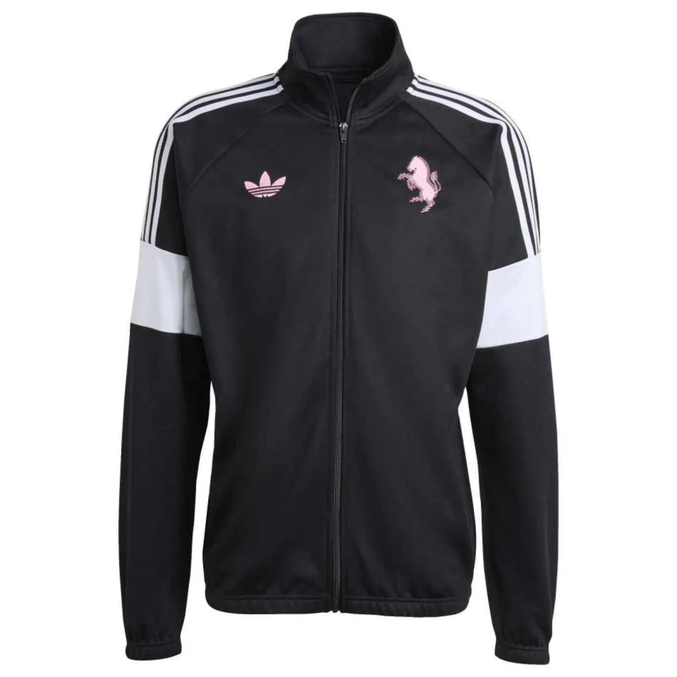 adidas Juventus Lifestyler Trainingsjack Zwart Wit Roze